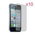10 X Screen Protector & Cleaning Cloth For New Apple Iphone 4 / Iphone 4s (pack Of 10)