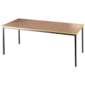 Tables - Graphite Frame Rectangular Flexi Table (flxg12b) H725xw1200xd800 - Beech
