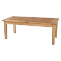 Milano Large Extending Dining Table In White Oak - Pre Assembled - Rectangular Dining Table - Traditional Table