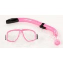 Typhoon Silicone Mask And Snorkel Set For Ladies And Children (pink)