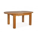 Oak Furniture - Oak Dining Table - Oval Extending Dining Table 1.8m - 2.2m (6-8 Seater) - Sherwood Oak - This Luxury Oak Dining Room Furniture Is Handmade From American White Oak By Klein Haus.