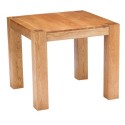 Chester Oak Square Table With Matt Lacquer Finish, Brown