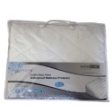 Homescapes Double Size Quilted Waterproof Mattress Protector, White