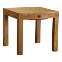 Dakota - Square 80 X 80 Cm Dining Table - Oak - 100% Mango Hard Wood (no Veneer) Hand Crafted