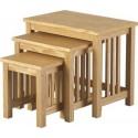 Oak Nest Of Table Ashmore Popular Modern Design