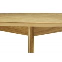 Serene Furnishings The Dining Collection Solid Oak And Veneer Croydon Round Dining Table, 100 Cm , Brown