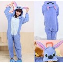 Animal Unisex Onesie Kigurumi Fancy Dress Costume Hoodies Pajamas Sleep Wear (small (145-155cm), Blue Sitch)