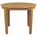 Caxton 4 Leg Fixed Top Round Dining Table - Sherwood Range (oak)