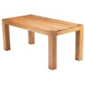 K.interiors Collection Chester 1.8 M Oak Dining Table With Matt Lacquer Finish, Brown