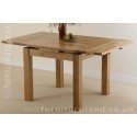 3ft X 3ft Solid Oak Extending Dining Table (seats Up To 6 People Extended)