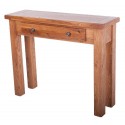 Kettle Interiors Wood Bordeaux Console Table With Lacquer Finish, Brown