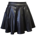 Black Pvc Skirt - M/l