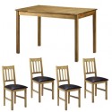 American White Oak Dining Table - 118cm - Seats 4 People - Rich Oiled Finish