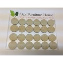24 Oak Furniture Self Adhesive Felt Pads Wood Floor Protectors (20mm)