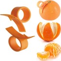 Big Bargain 2 X Orange Opener Peeler Slicer Cutter Plastic Lemon Citrus Fruit Skin Remover