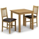 Coxmoor Dining Table - 75cm, Square, Solid Oak - With 2 Chairs