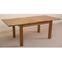 Cotswold Rustic Solid Oak Extending Dining Table (132cm - 198 Cm)