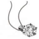 0.40ct G/si Round Diamond Solitaire Pendant