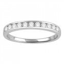 0.28ct Vs/fg Round Diamond Half Eternity Ring
