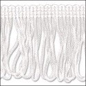 White Looped Fringe. 45mm